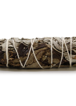Atado de salvia blanca y salvia negra de 10 cm sahumerio natural