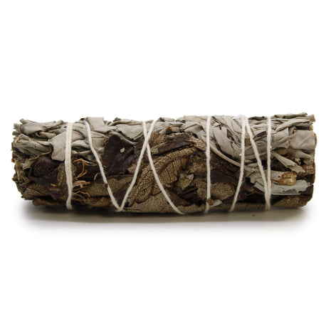 Atado de salvia blanca y salvia negra de 10 cm sahumerio natural