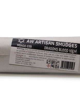 Etiqueta del atado de Sangre de Dragón de 10 cm AW Artisan Smudges