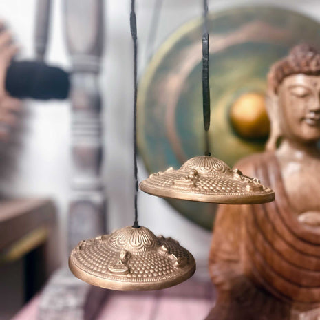 Tingsha Tibetana Siete Chakras (7 cm)