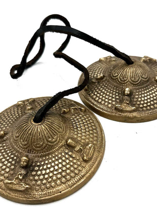 Tingsha Tibetana Cinco Budas (9,5 cm)