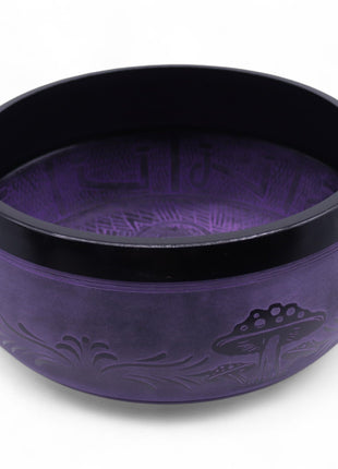 Cuenco Tibetano Purple Haze en Forma de Hongo (23 cm)