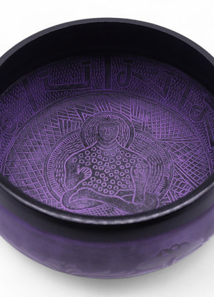 Cuenco Tibetano Purple Haze en Forma de Hongo (23 cm)
