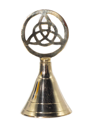 Campana de Altar de Latón con Triquetra (10,5 cm)