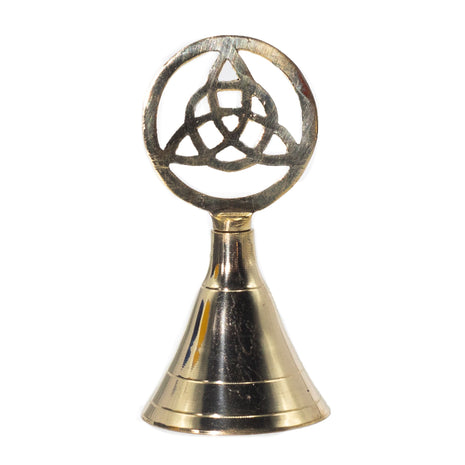 Campana de Altar de Latón con Triquetra (10,5 cm)