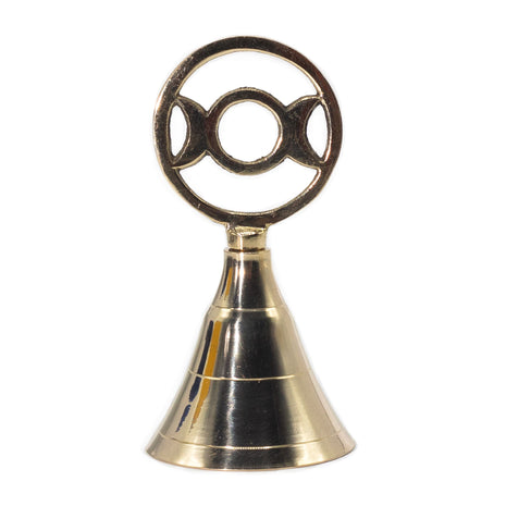 Campana de Altar de Latón con Triple Luna (10,5 cm)