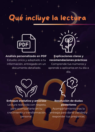 Informe numerológico personalizado del negocio con recomendaciones y acompañamiento