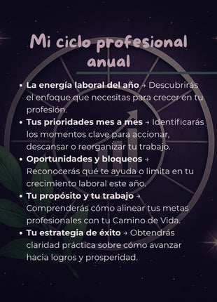 Imagen de Mi ciclo profesional anual – Lectura Numerológica - Lectura numerológica en In Your Path