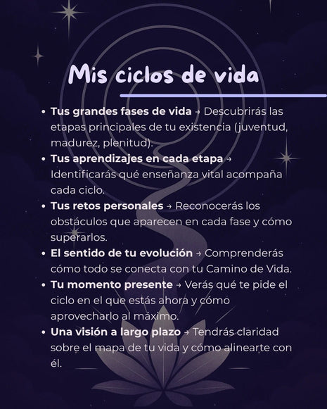 Imagen de Mis ciclos de vida – Lectura Numerológica - Lectura numerológica en In Your Path