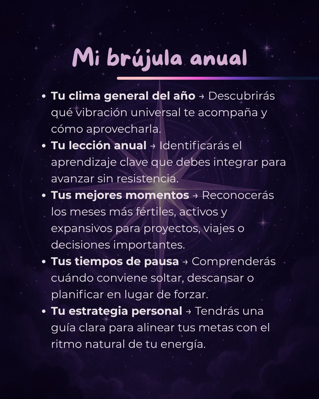 Imagen de Mi brújula anual - Lectura numerológica en In Your Path
