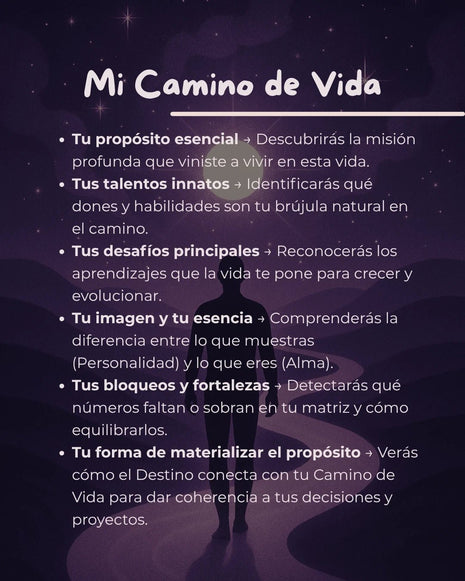 Imagen de Mi camino de vida – Lectura Numerológica - Lectura numerológica en In Your Path