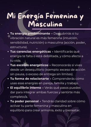 Imagen de Mi Energía Femenina y Masculina – Lectura Numerológica - Lectura numerológica en In Your Path