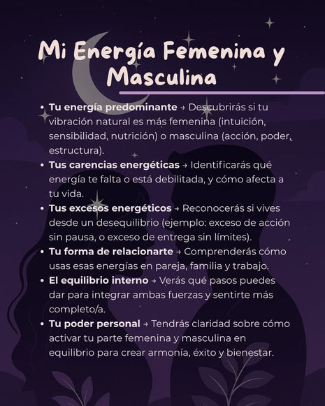 Imagen de Mi Energía Femenina y Masculina – Lectura Numerológica - Lectura numerológica en In Your Path