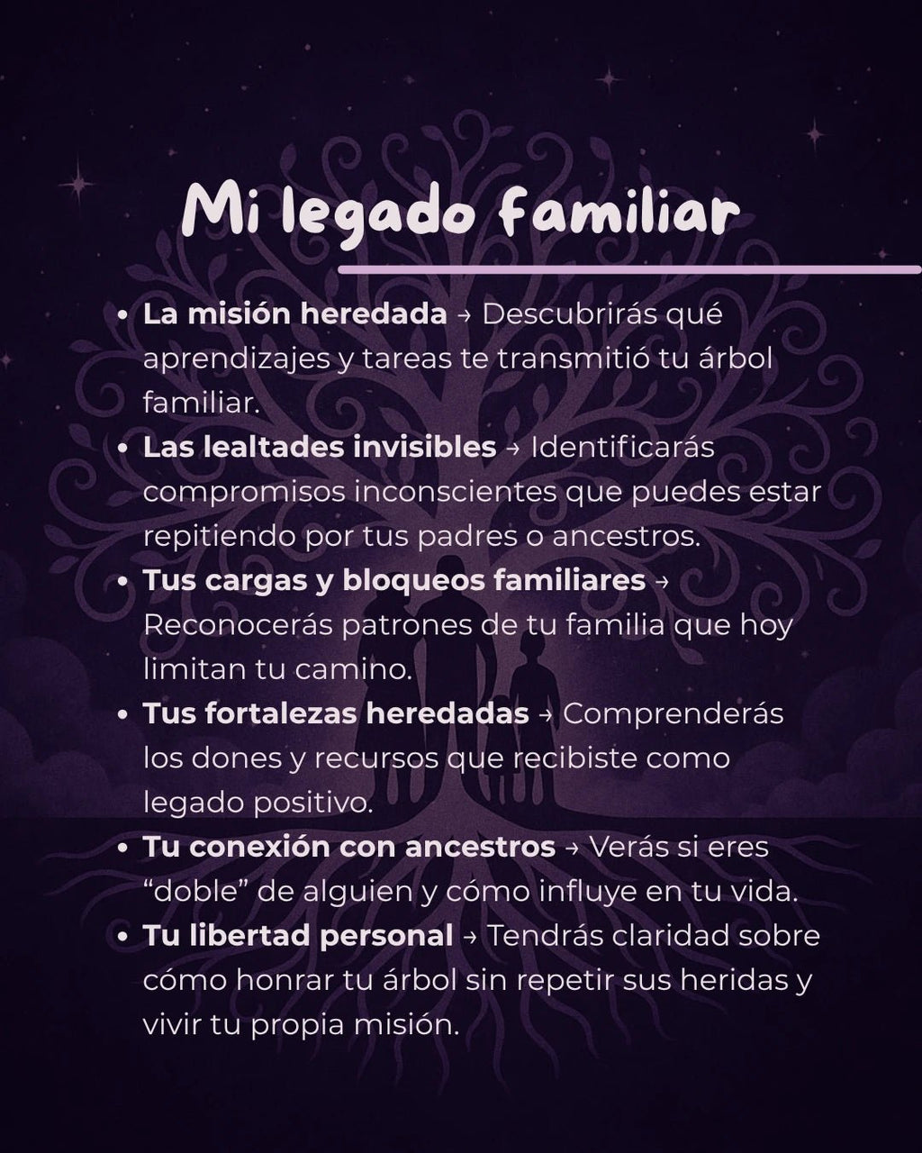 Imagen de Mi legado familiar - Lectura numerológica en In Your Path
