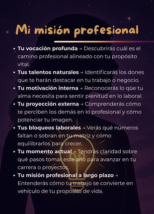 Imagen de Mi misión profesional – Lectura Numerológica - Lectura numerológica en In Your Path