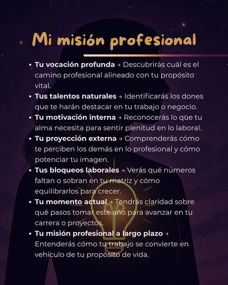 Imagen de Mi misión profesional – Lectura Numerológica - Lectura numerológica en In Your Path