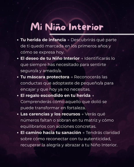 Imagen de Mi niño interior – Lectura Numerológica - Lectura numerológica en In Your Path