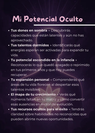 Imagen de Mi Potencial Oculto – Lectura Numerológica - Lectura numerológica en In Your Path
