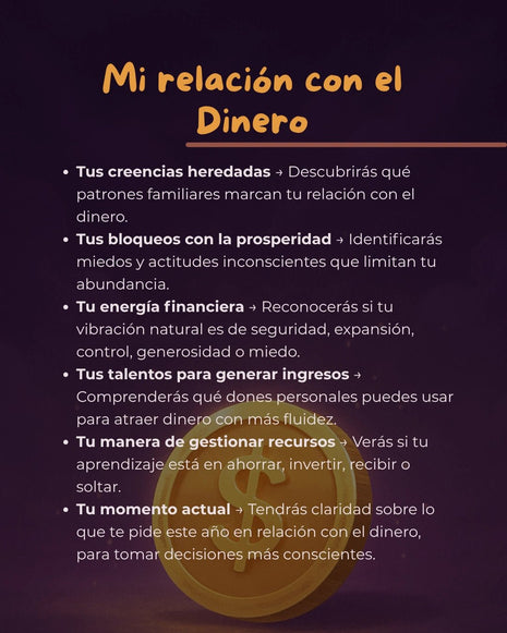 Qué incluye la lectura numerológica Mi relación con el dinero: creencias, bloqueos y energía financiera