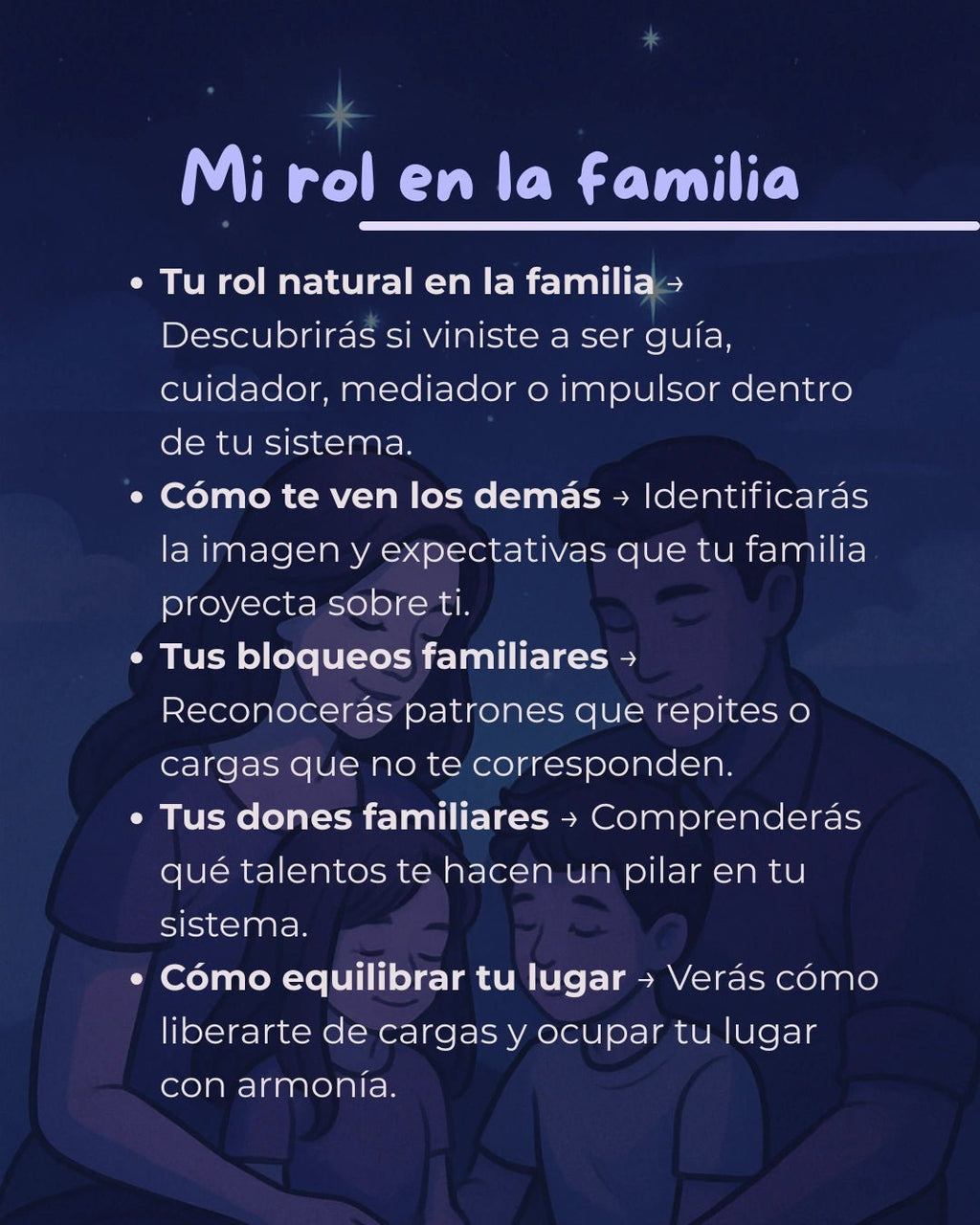 Imagen de Mi rol en la familia - Lectura numerológica en In Your Path