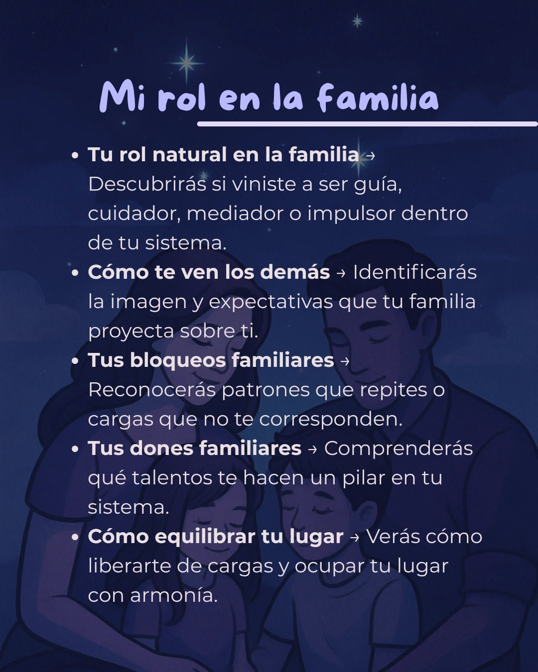 Imagen de Mi rol en la familia - Lectura numerológica en In Your Path