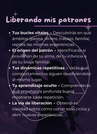 Imagen de Liberando mis patrones – Lectura Numerológica - Lectura numerológica en In Your Path