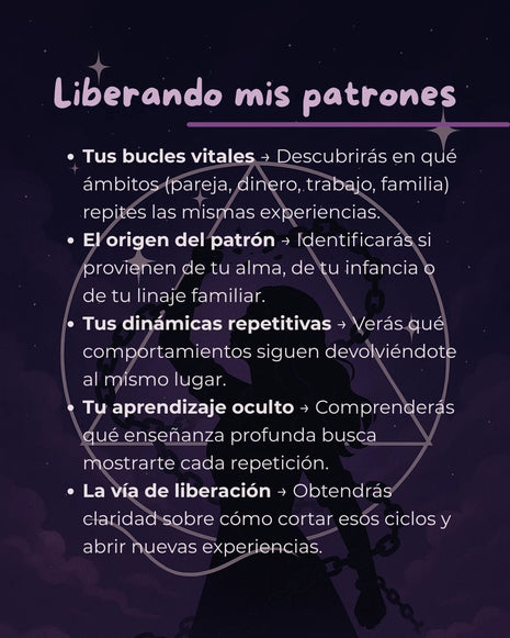 Imagen de Liberando mis patrones – Lectura Numerológica - Lectura numerológica en In Your Path