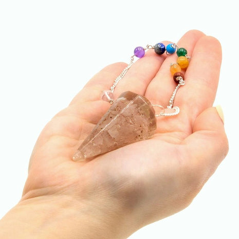 Imagen de Péndulo de Orgonita con Cuarzo Rosa Natural (20 g) - Lectura numerológica en In Your Path