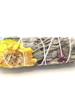 Atado de salvia y dalia natural para sahumar (10 cm)