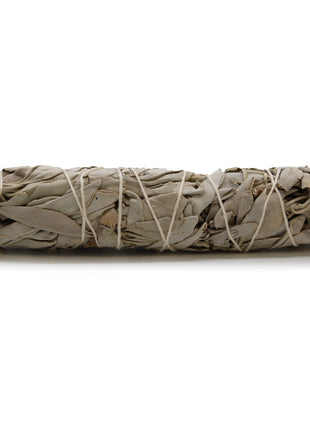 Atado de salvia blanca natural de 15 cm en formato ramillete para limpieza energética y sahumerios