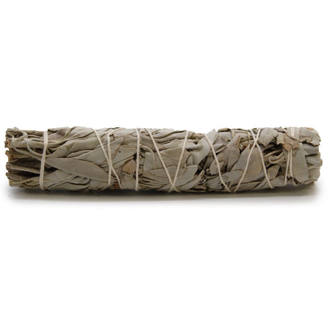 Atado de salvia blanca natural de 15 cm en formato ramillete para limpieza energética y sahumerios