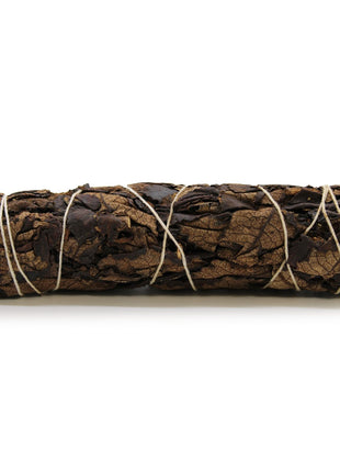 Atado de salvia negra natural de 15 cm en formato ramillete para limpieza energética y sahumerios